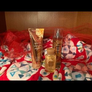 New warm Vanilla body lotion, spray, &wash by BBW